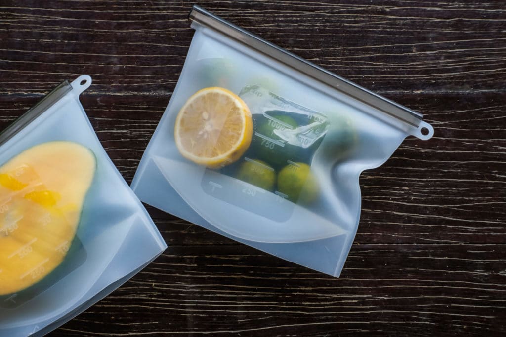 Sealed food in a plastic bag to deter pests, particularly mice, and prevent infestations in the home.